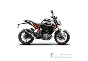 Decals for KTM 250 DUKE 2018 - White • KTM OEM Decals