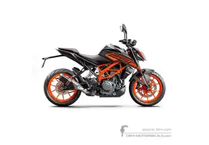 Adesivi per KTM 250 DUKE 2022 - Nero • KTM Adesivi OEM