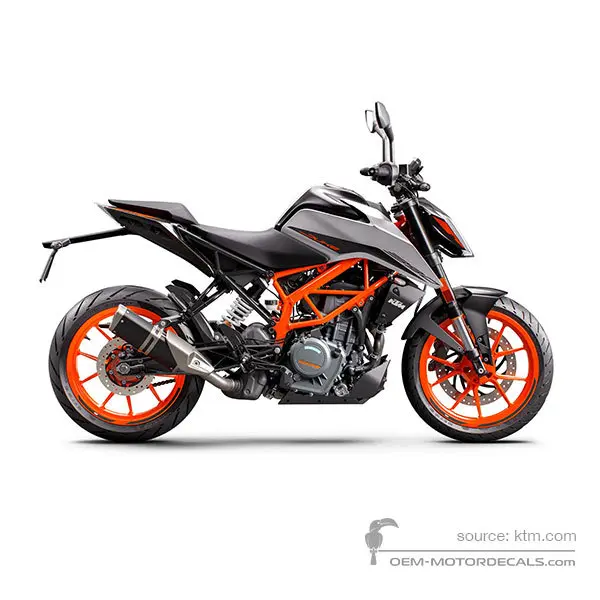 KTM 390 DUKE 2021 - Srebrny - Silver