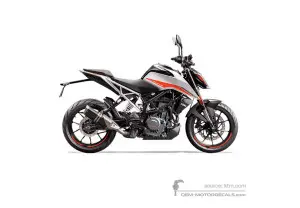 Decals for KTM 390 DUKE 2021 - White • KTM OEM Decals