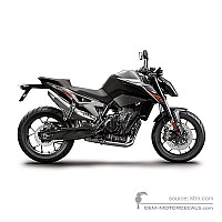 OEM Decals KTM 790 DUKE 2018 - Black • Original Stickers