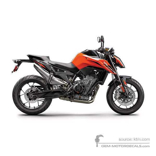 Decals for KTM 790 DUKE 2023 - Orange • KTM OEM Decals