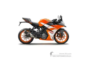 Decals for KTM RC125 2017 - Orange • KTM OEM Decals