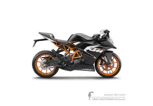 Aufkleber für KTM RC200 2015 - Schwarz • KTM OEM-Aufkleber