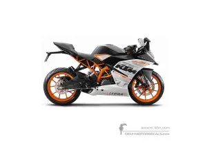 Aufkleber für KTM RC250 2016 - Weiss • KTM OEM-Aufkleber