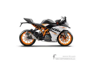 Stickers voor KTM RC390 2016 - Wit • KTM OEM Stickers