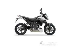 Aufkleber für KTM 690 DUKE 2008 - Weiss • KTM OEM-Aufkleber