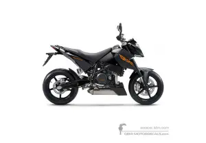 Naklejki do KTM 690 DUKE 2009 - Czarny • KTM Naklejki OEM