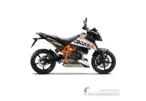 Aufkleber für KTM 690 DUKE R 2010 - Schwarz • KTM OEM-Aufkleber