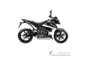 Naklejki do KTM 690 DUKE 2011 - Czarny • KTM Naklejki OEM