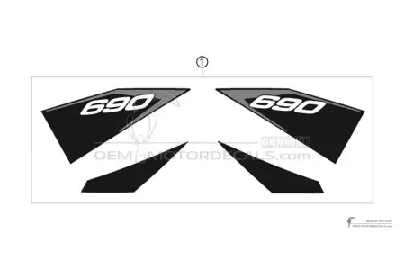KTM 690 DUKE R 2010 - Schwarz