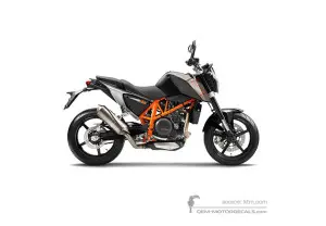Naklejki do KTM 690 DUKE 2013 - Czarny • KTM Naklejki OEM