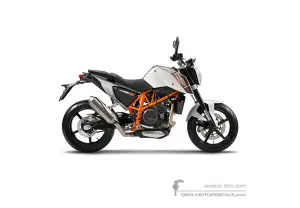 Aufkleber für KTM 690 DUKE 2013 - Weiss • KTM OEM-Aufkleber