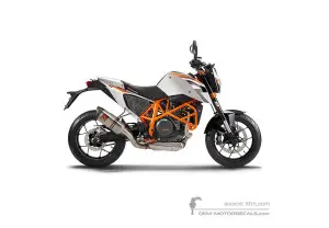 Aufkleber für KTM 690 DUKE R 2013 - Weiss • KTM OEM-Aufkleber