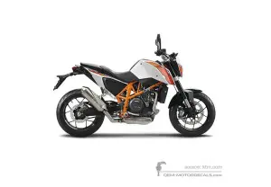 Aufkleber für KTM 690 DUKE 2015 - Weiss • KTM OEM-Aufkleber
