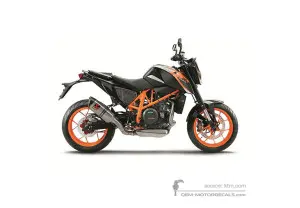 Stickers voor KTM 690 DUKE R 2016 - Zwart • KTM OEM Stickers