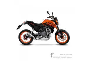 Stickers voor KTM 690 DUKE 2019 - Oranje • KTM OEM Stickers