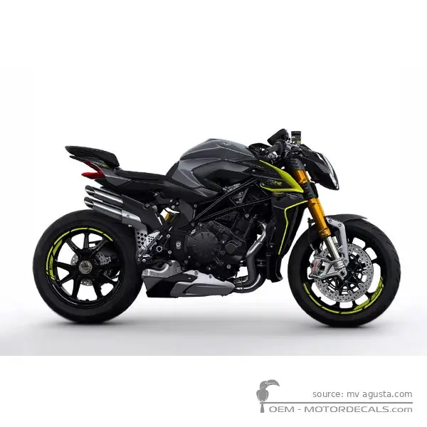MV Agusta BRUTALE 1000 RR 2021 - Gray / Yellow