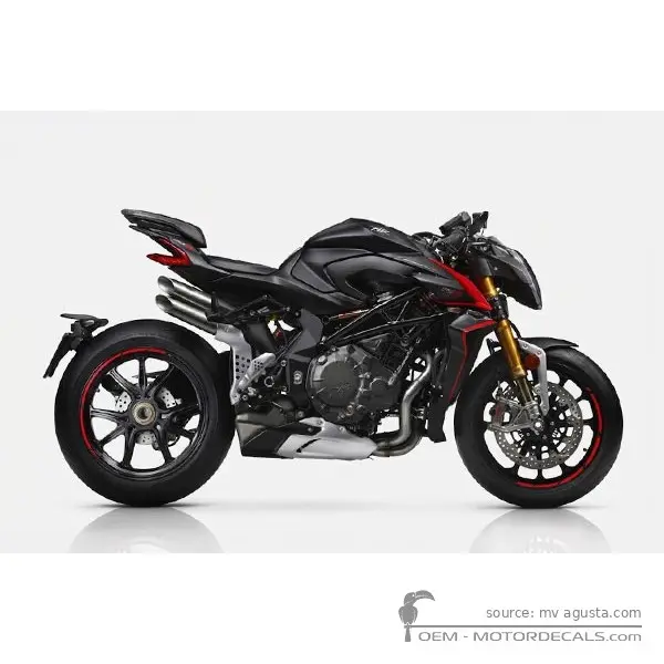 MV Agusta BRUTALE 1000 RR 2024 - Black Matte / Red