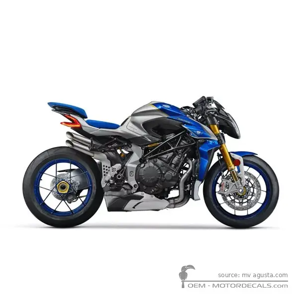 MV Agusta BRUTALE 1000 RR Assen 2024 - Blue Nordic / Silver