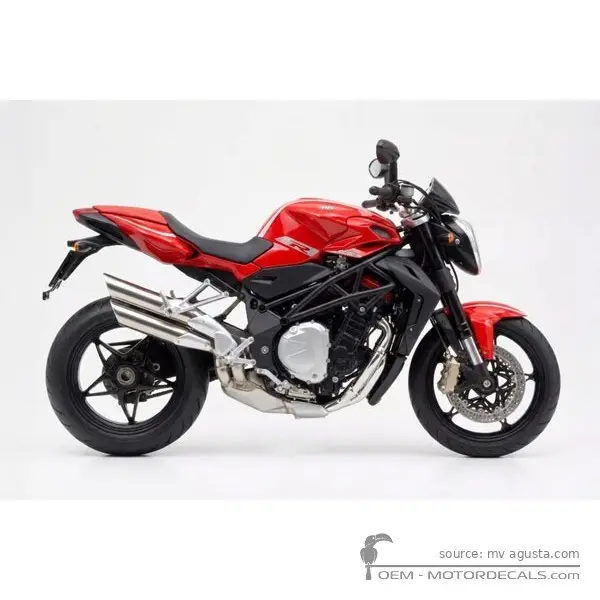 MV Agusta BRUTALE 1090R 2012 - Pastel Red / Metallic Silver