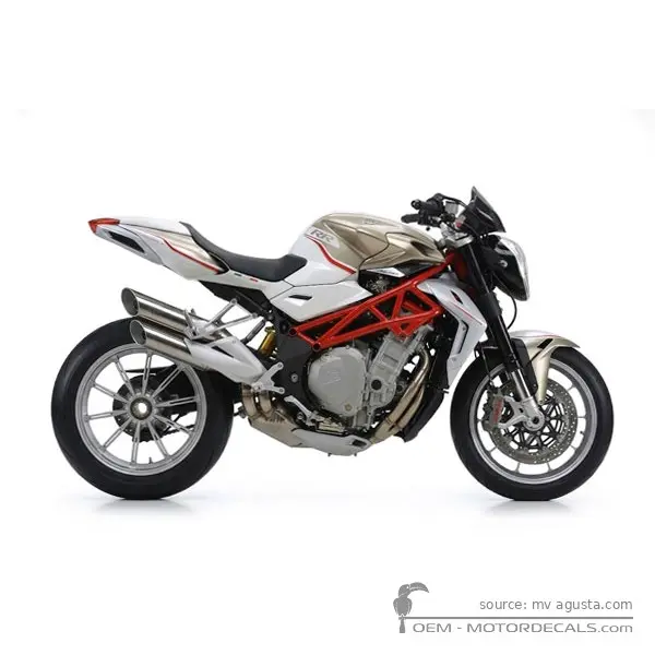 MV Agusta BRUTALE 1090RR 2014 - White/Gold