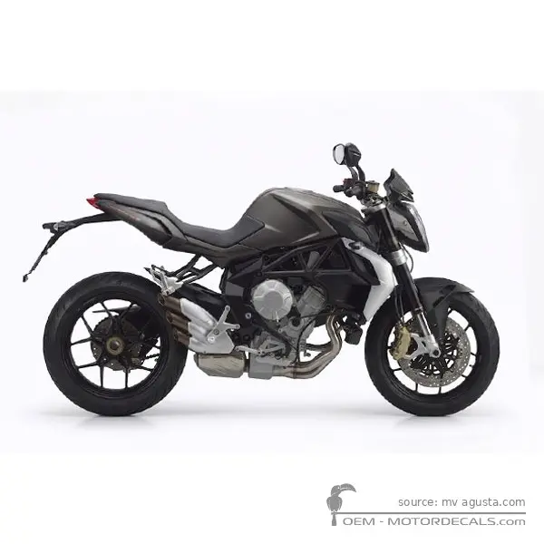 MV Agusta BRUTALE 675 2013 - Metallic Grey / Anthracite Grey