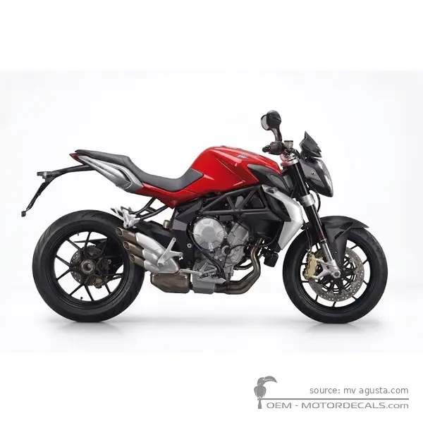 MV Agusta BRUTALE 675 2014 - Red / Silver