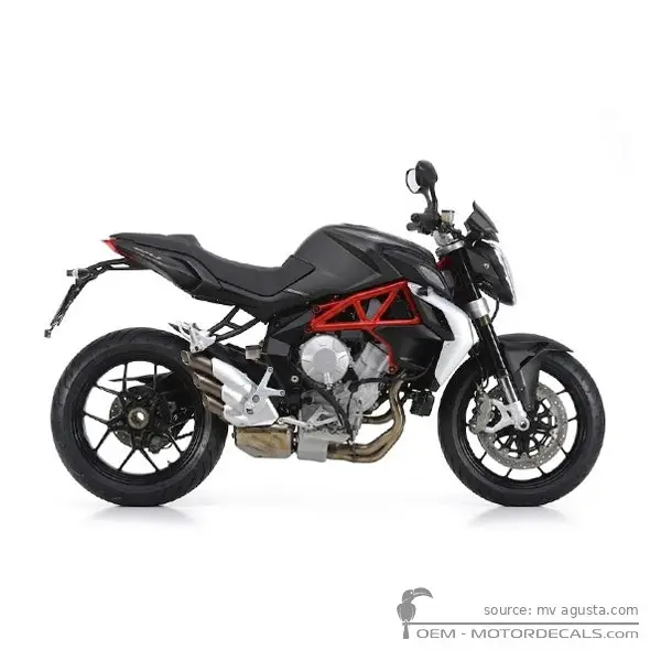 MV Agusta BRUTALE 675 2015 - Matt Metallic Black