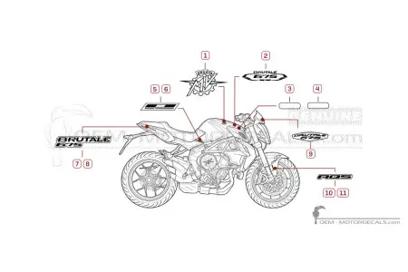 MV Agusta BRUTALE 675 2016
