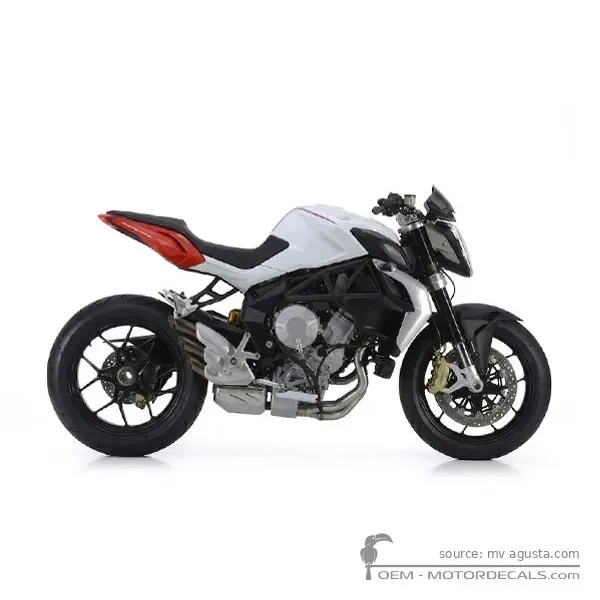 MV Agusta BRUTALE 800 2014 - White / Mamba Red