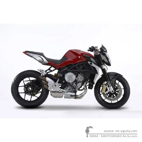 MV Agusta BRUTALE 800 2015 - Ruby Metallic Red / Silver