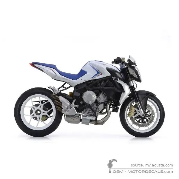 MV Agusta BRUTALE 800 2015 - White / Pearl Blue