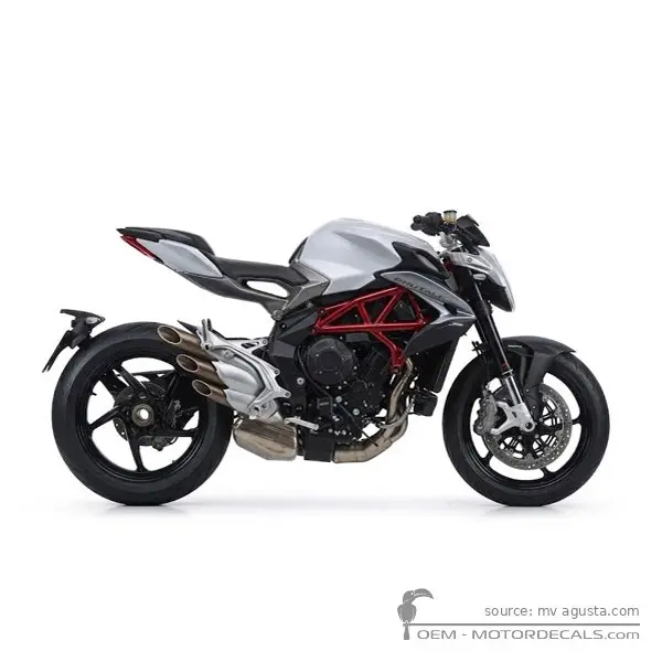 MV Agusta BRUTALE 800 2016 - Pearl Ice White / Matt Metallic Graphite