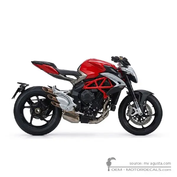 MV Agusta BRUTALE 800 2017 - Red / Matt Silver