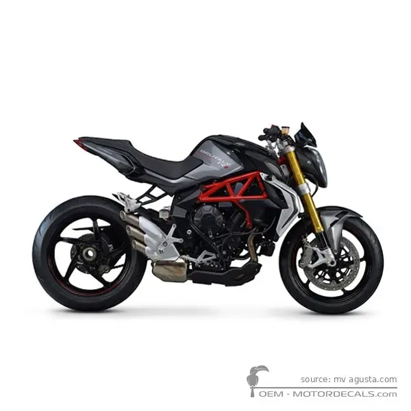 MV Agusta BRUTALE 800RR 2017 - Pearl Shock Red / Metallic Carbon Black