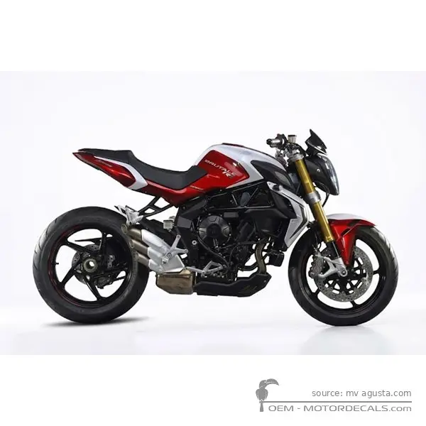 MV Agusta BRUTALE 800RR 2017 - Pearl Shock Red / Pearl Ice White