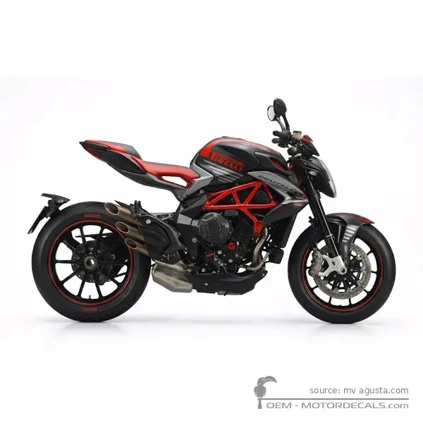 MV Agusta BRUTALE 800RR Pirelli 2018 - Red Black