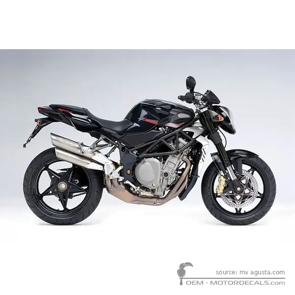 MV Agusta BRUTALE 989R 2008 - Metallic Black / Anthracite