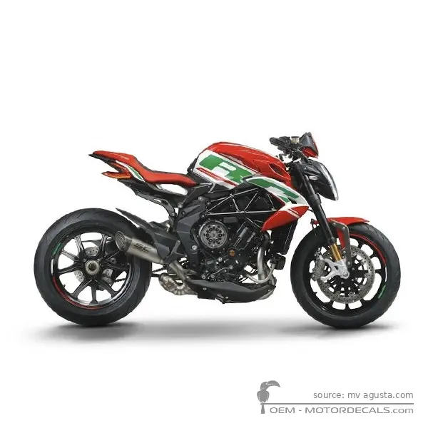 MV Agusta DRAGSTER RC SCS 2024 - Pearl White / Ago Red / Emerald Green