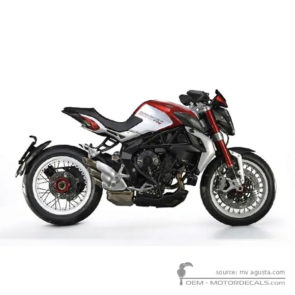 MV Agusta DRAGSTER 800 RR 2015 - Pearl Shock Red / Pearl Ice White