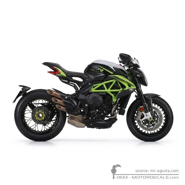 MV Agusta DRAGSTER 800 RR SCS 2020 - Magnum Silver / Gloss Metallic Black / Shock Green