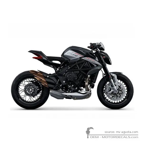 MV Agusta DRAGSTER 800 RR SCS 2021 - Matt Magnum Avio Grey / Matt Metallic Dark Grey