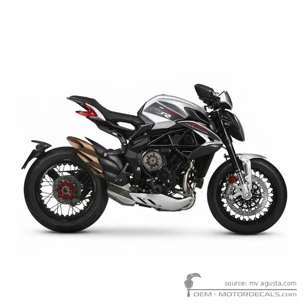 MV Agusta DRAGSTER 800 RR SCS 2022 - Matt Magnum Silver / Matt Metallic Dark Grey