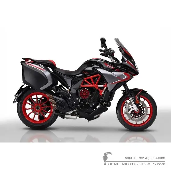 MV Agusta TURISMO VELOCE 800 RC SCS 2020 - Ago Silver / Glossy Black / Ago Red