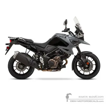 Suzuki DL1050 VSTROM 2020 - Szary - Glass Sparkle Black / Solid Iron Gray