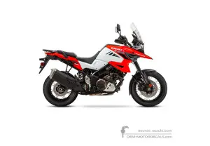 Stickers voor Suzuki DL1050XT VSTROM 2020 - Oranje • Suzuki OEM Stickers
