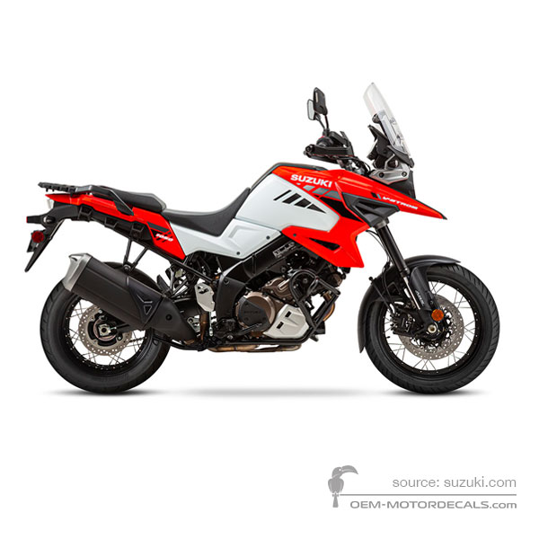 Decals for Suzuki DL1050XT VSTROM 2021 - Orange • Suzuki OEM Decals