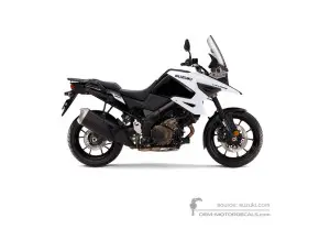 Adesivi per Suzuki DL1050 VSTROM 2020 - Nero Bianco • Suzuki Adesivi OEM