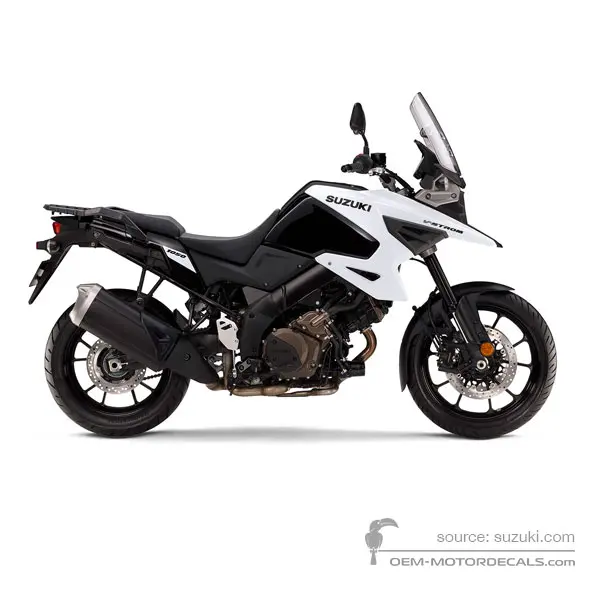Suzuki DL1050 VSTROM 2020 - Negro Blanco - Glass Sparkle Black / Pearl Brilliant White